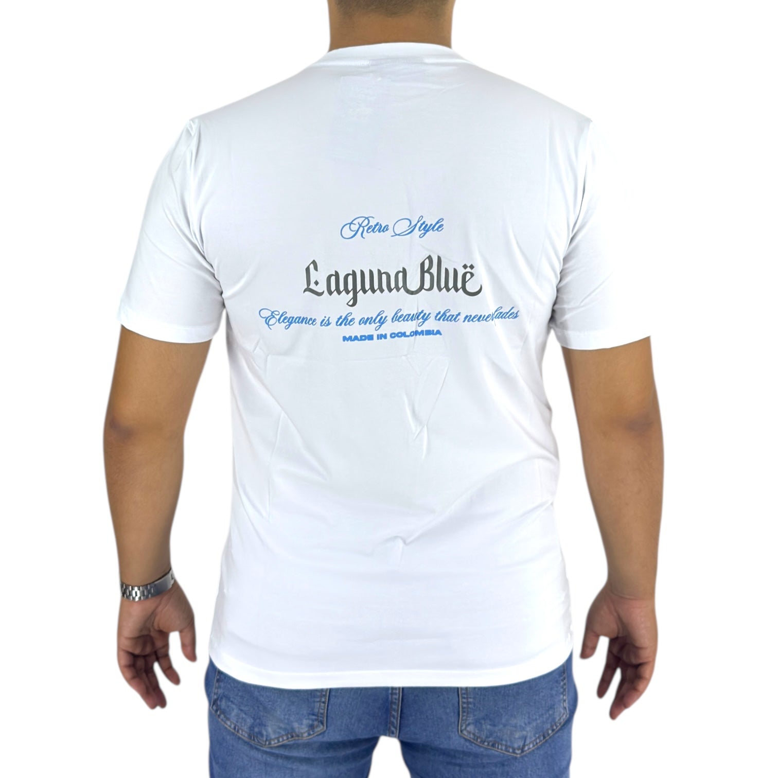 Camiseta Laguna Blue 9028 Blanco