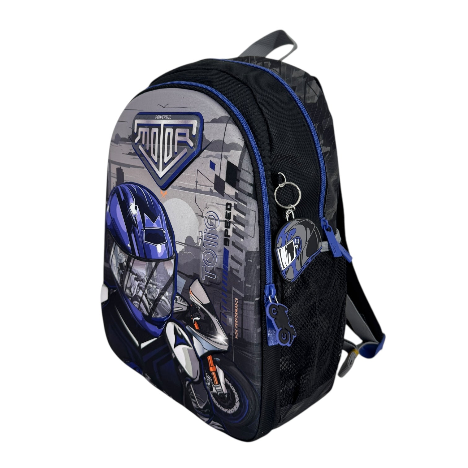 Kit Morral + Lonchera+ Cartuchera Totto Helmet Racing M NZ0