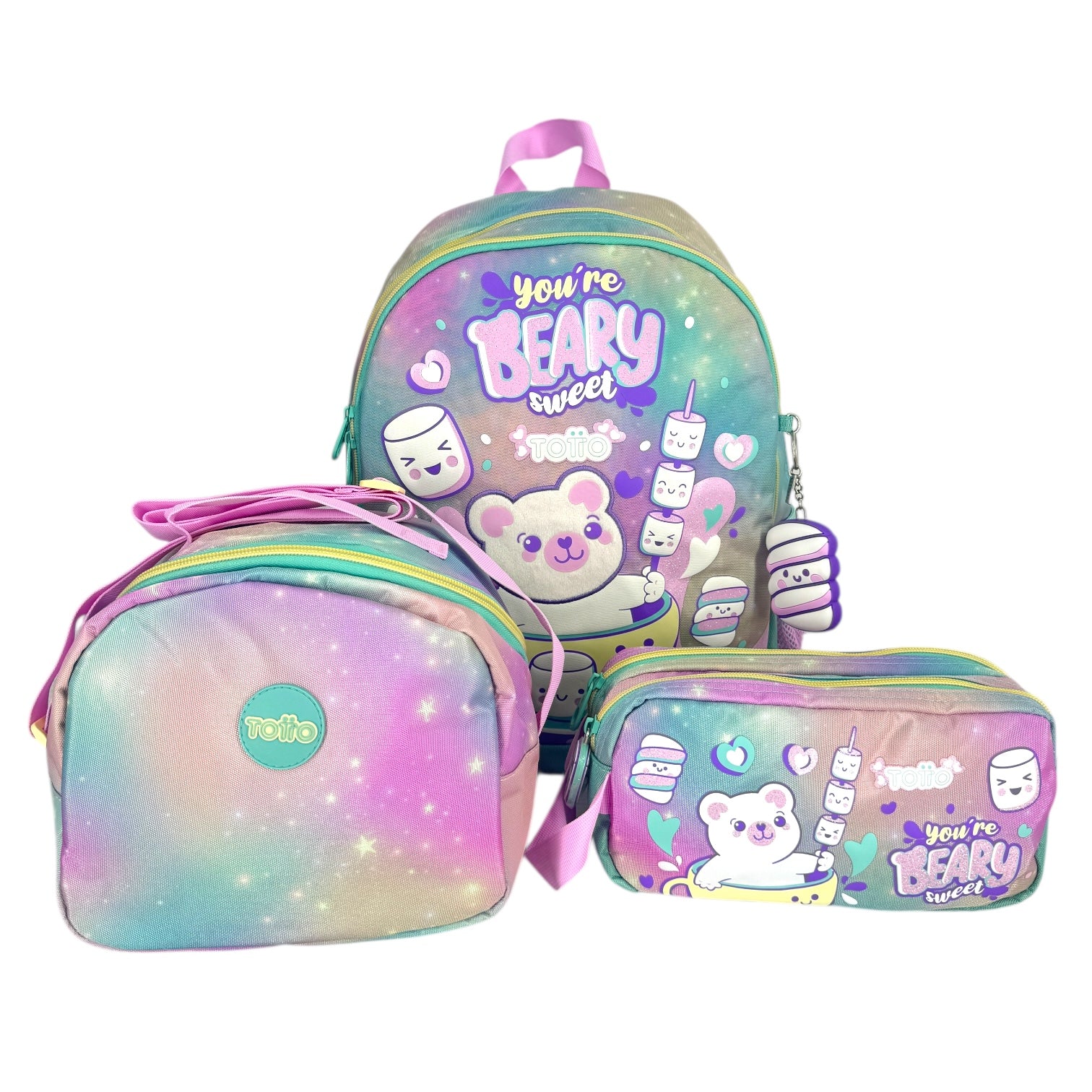 Kit Morral + Lonchera+ Cartuchera Totto Mellow M 7YM