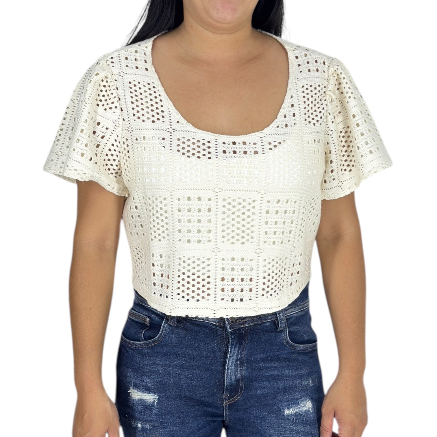 Blusa Ragged PF31113494 Beige