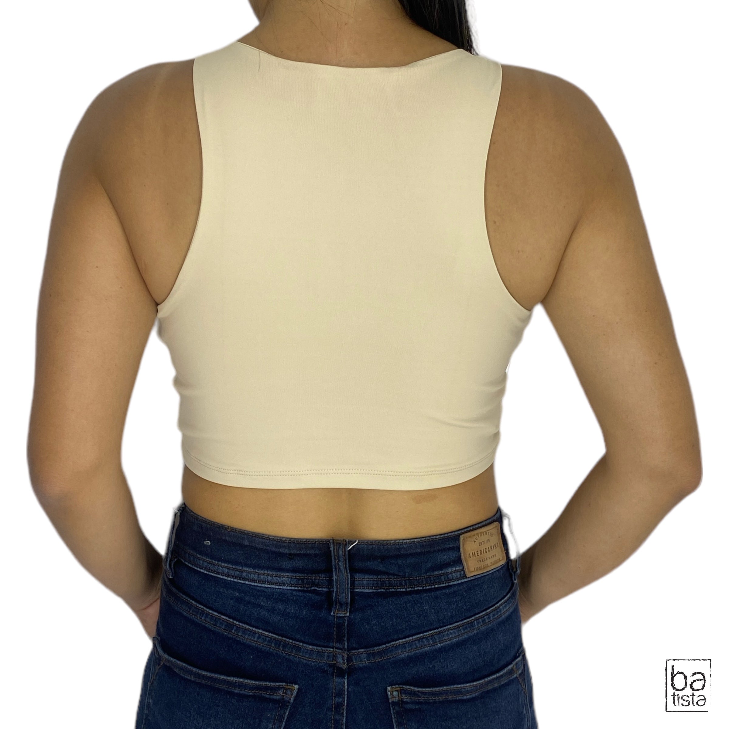 Blusa Ragged PF31122143 Beige