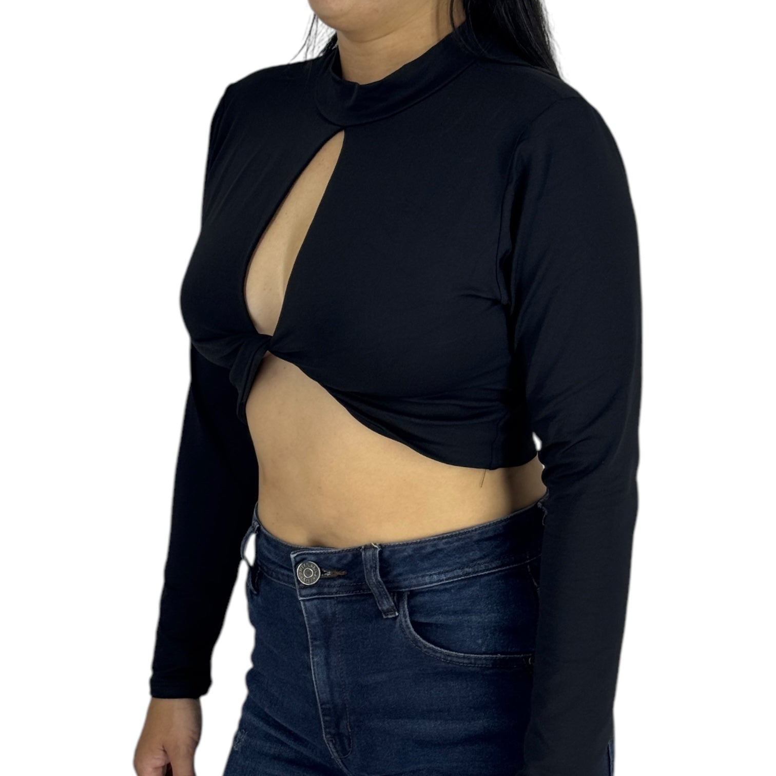 Blusa Ragged PF31122310 Negra