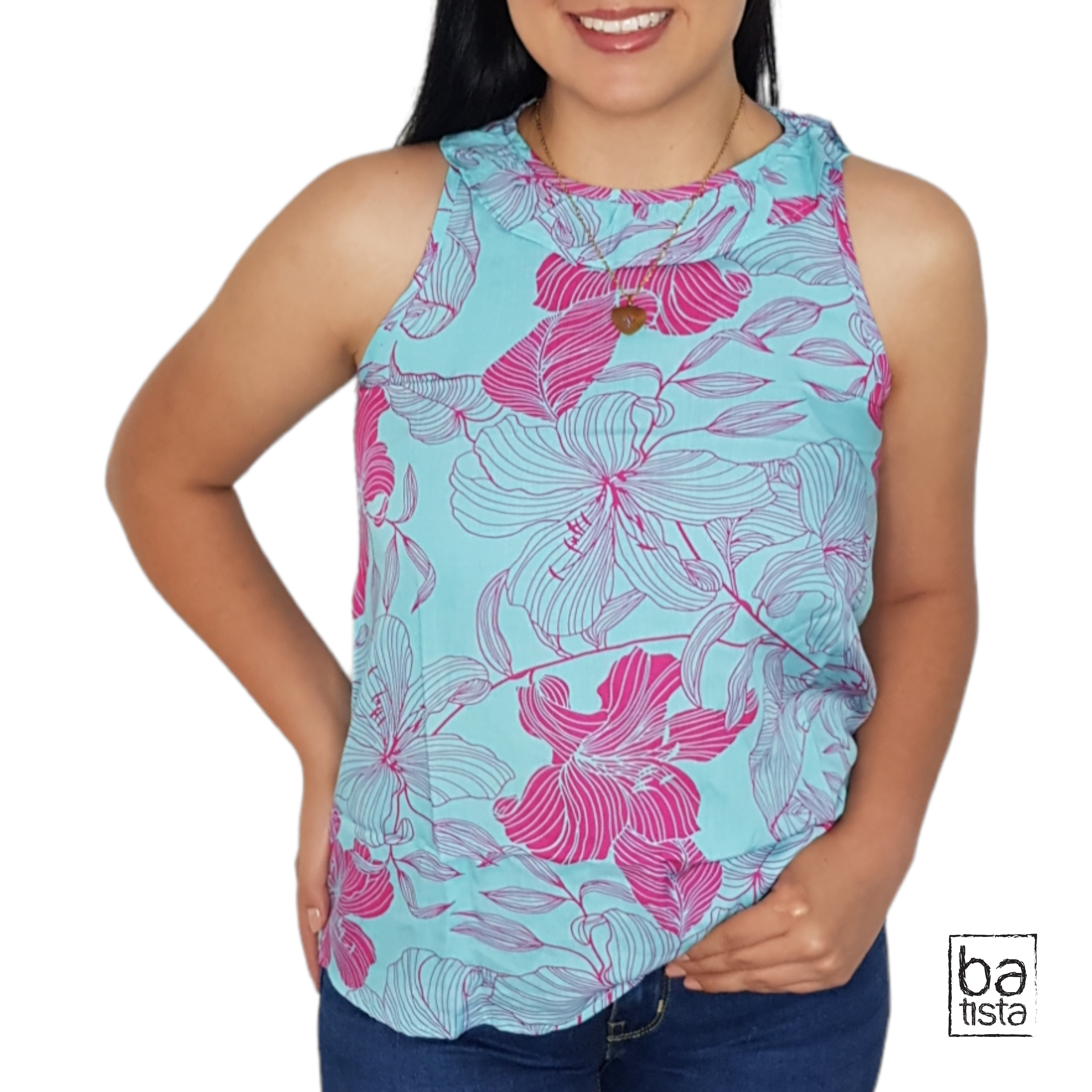 Blusa Rag'Style PF31112755 Atlantida Azul