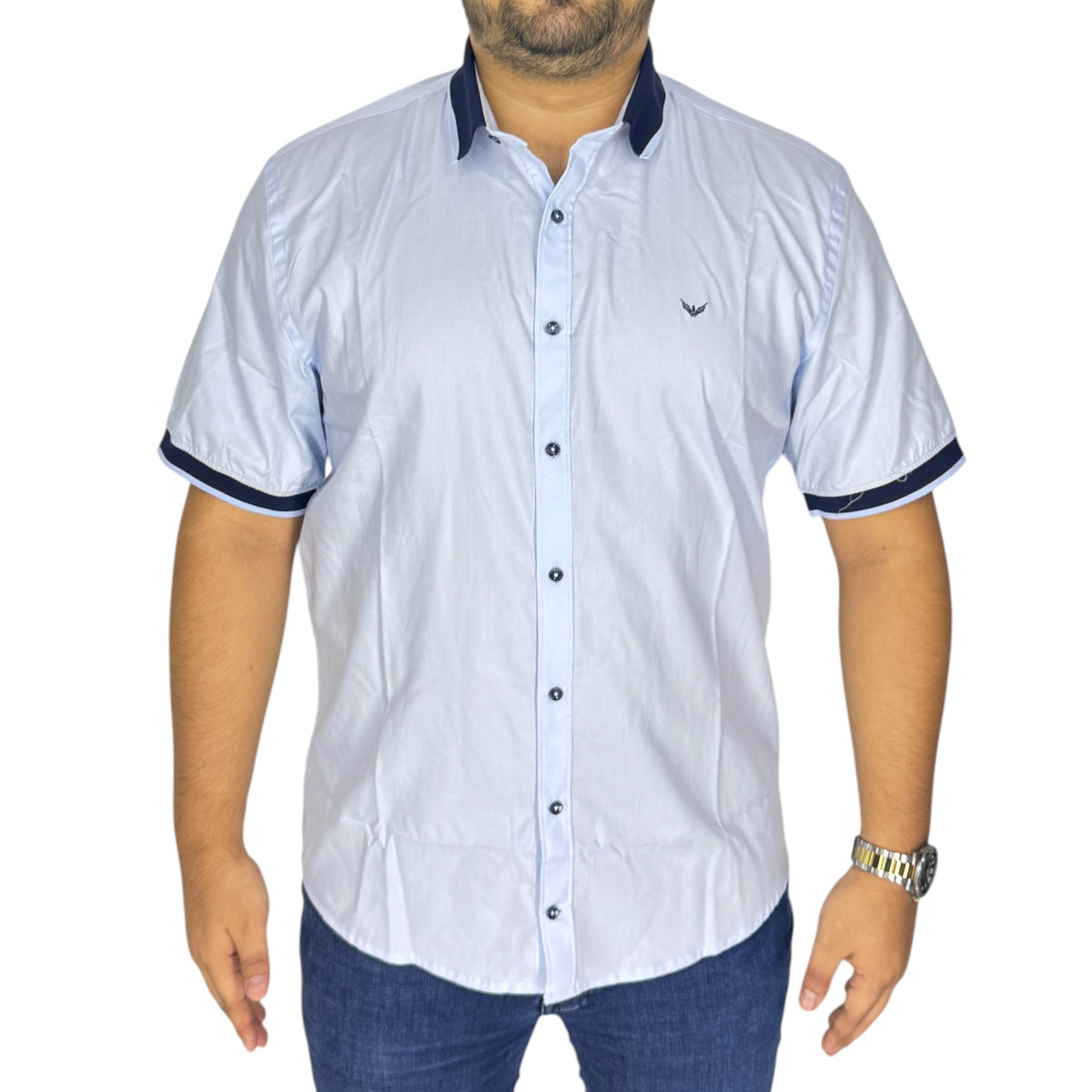 Camisa Oxford 032793 Azul