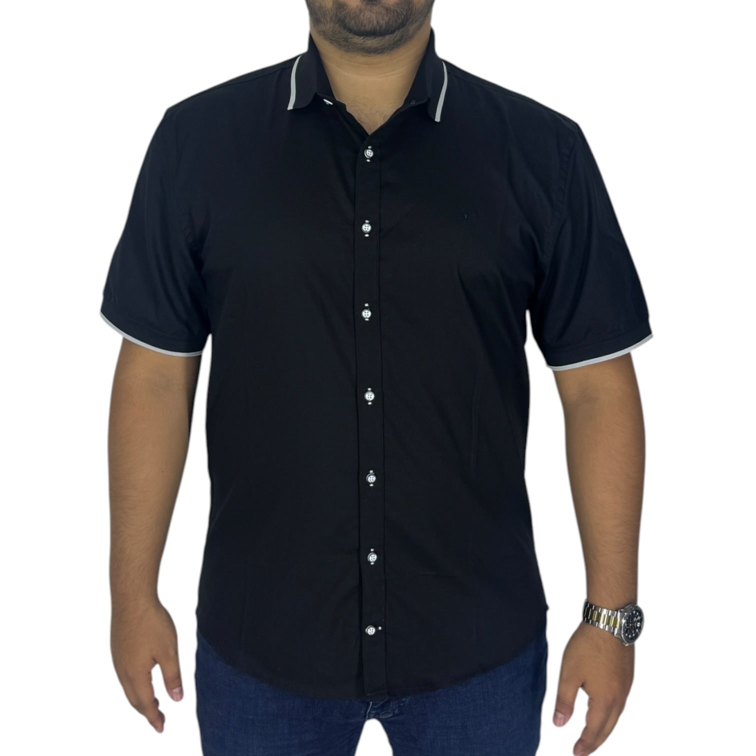 Camisa Oxford 032797 Negra