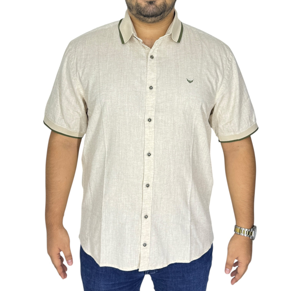 Camisa Oxford 032806 Beige