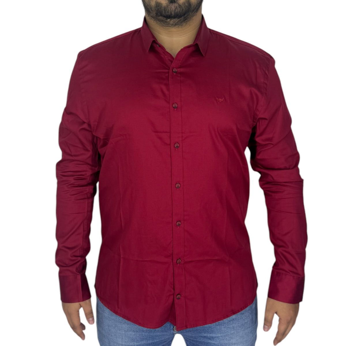 Camisa Oxford 032828 Rojo