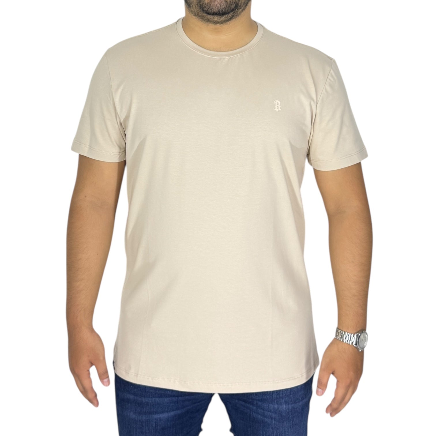 Camiseta Blue Inc 26064 Beige
