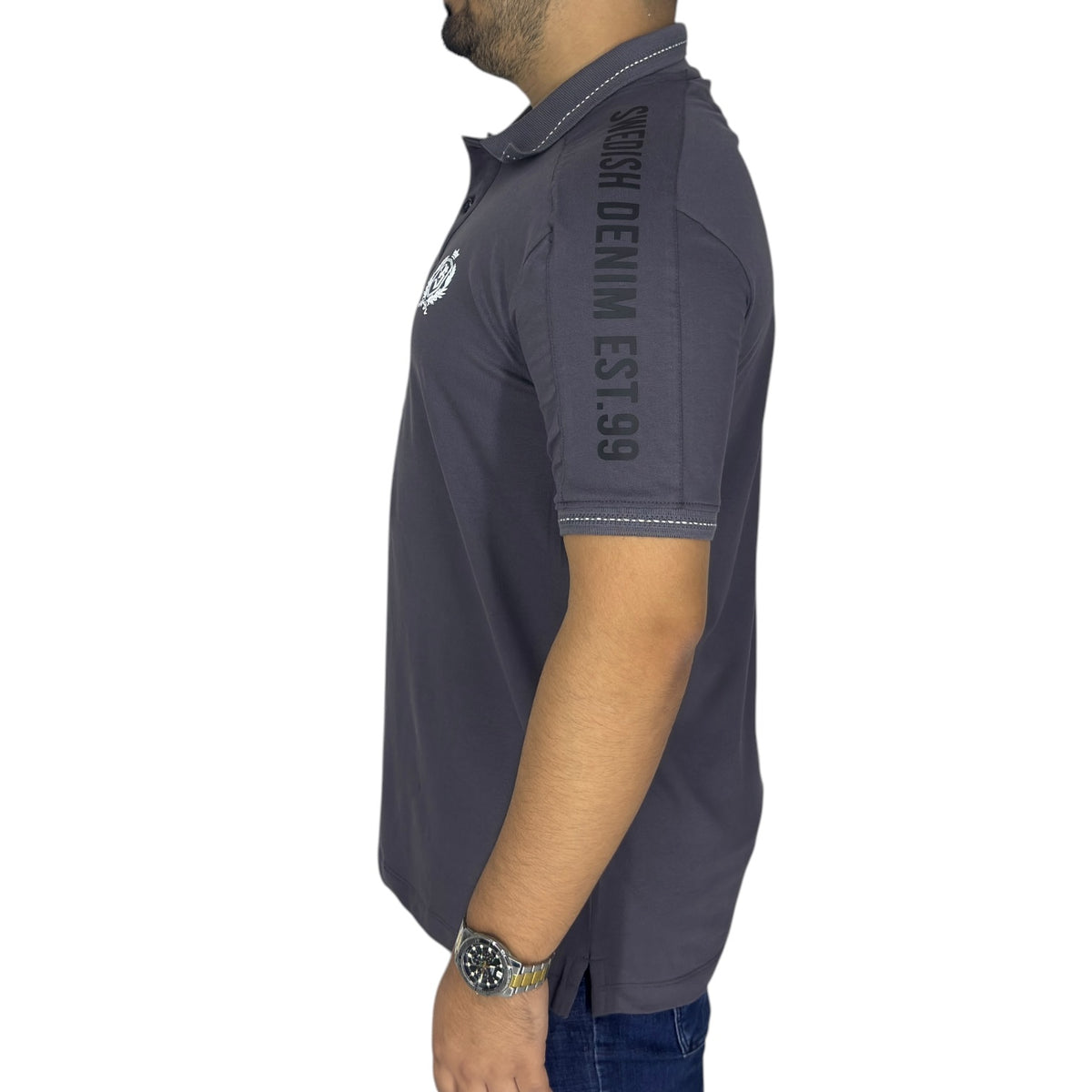 Polo Blue Inc 28074 Gris