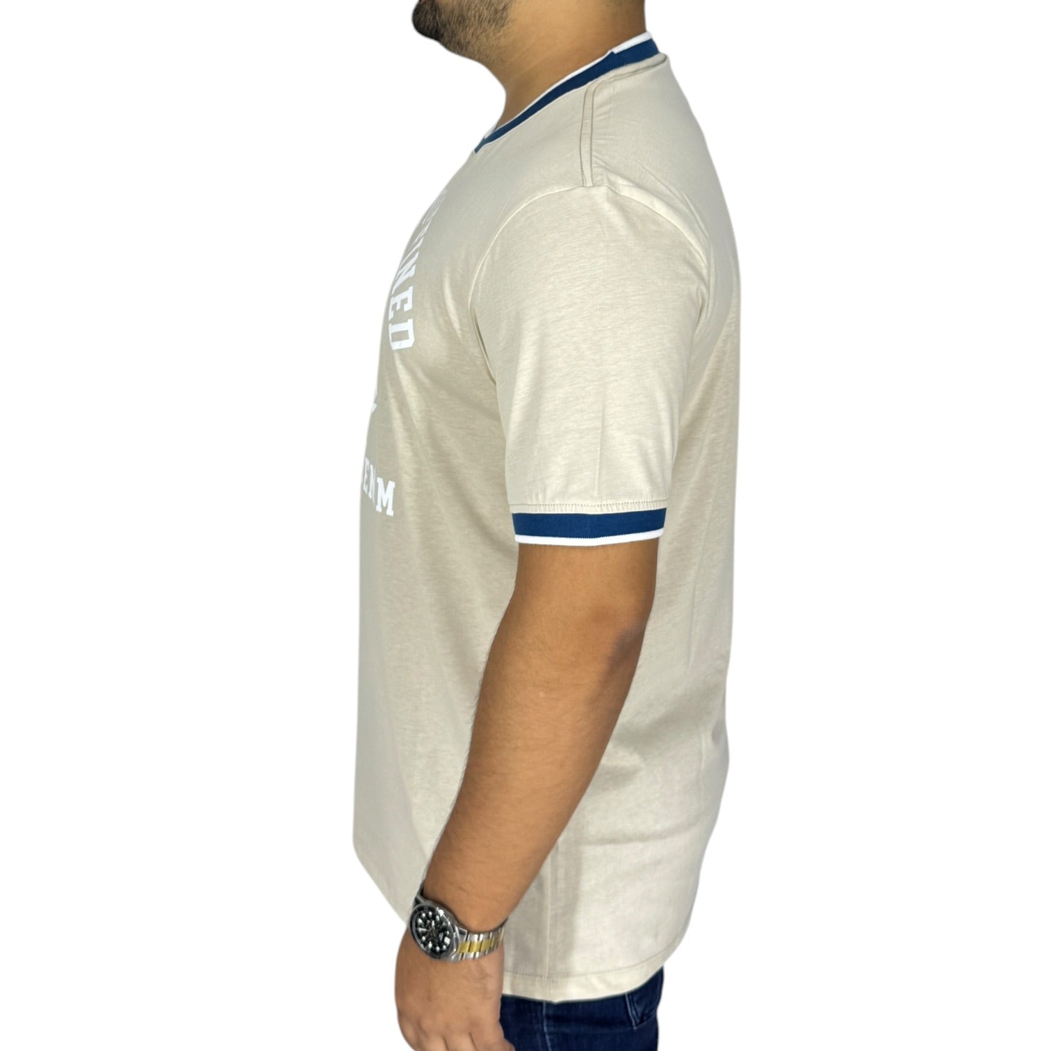Camiseta Blue Inc 28081 Beige