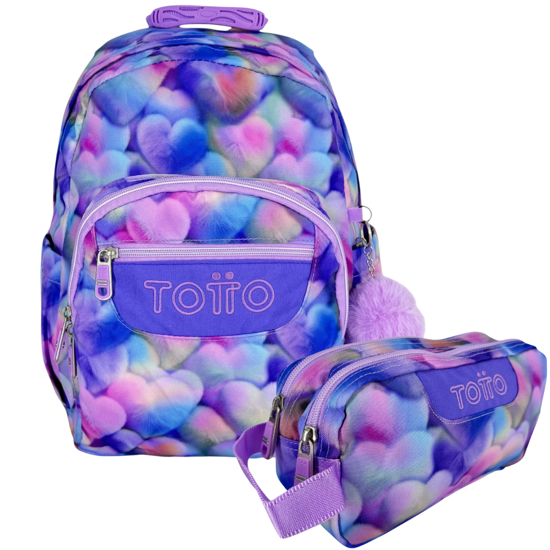 Combo Totto Mediano + Cartuchera 2 bolsillos 4MM