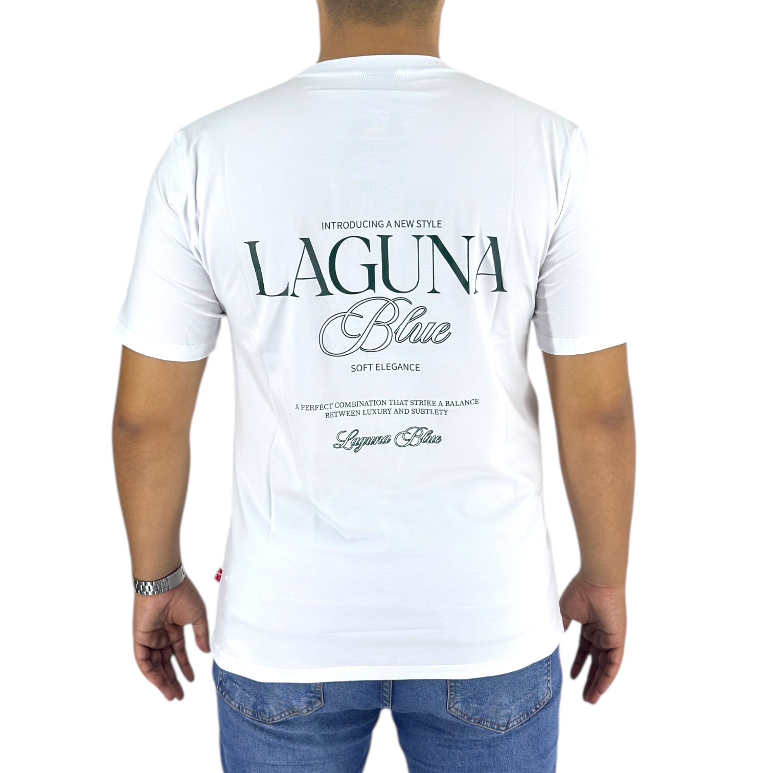 Camiseta Laguna Blue 9034 Blanca