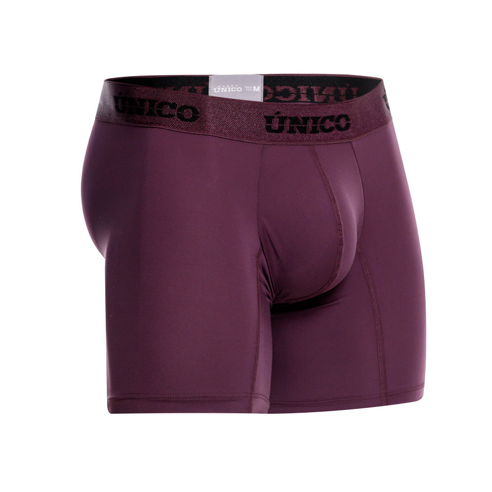 Boxer Medio Unico Purple Morado Oscuro Microfibra