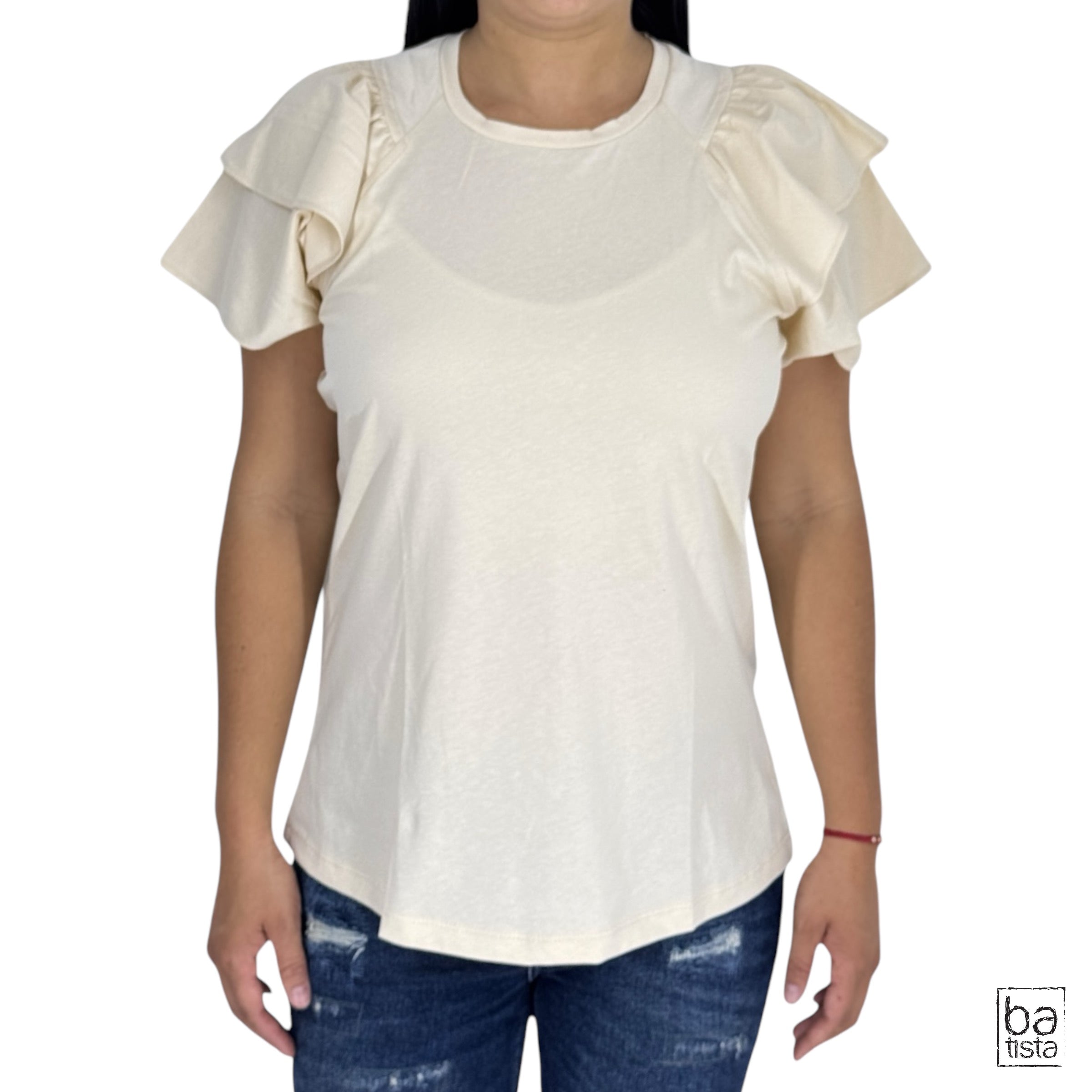 Blusa Ragged PF31122219 Beige