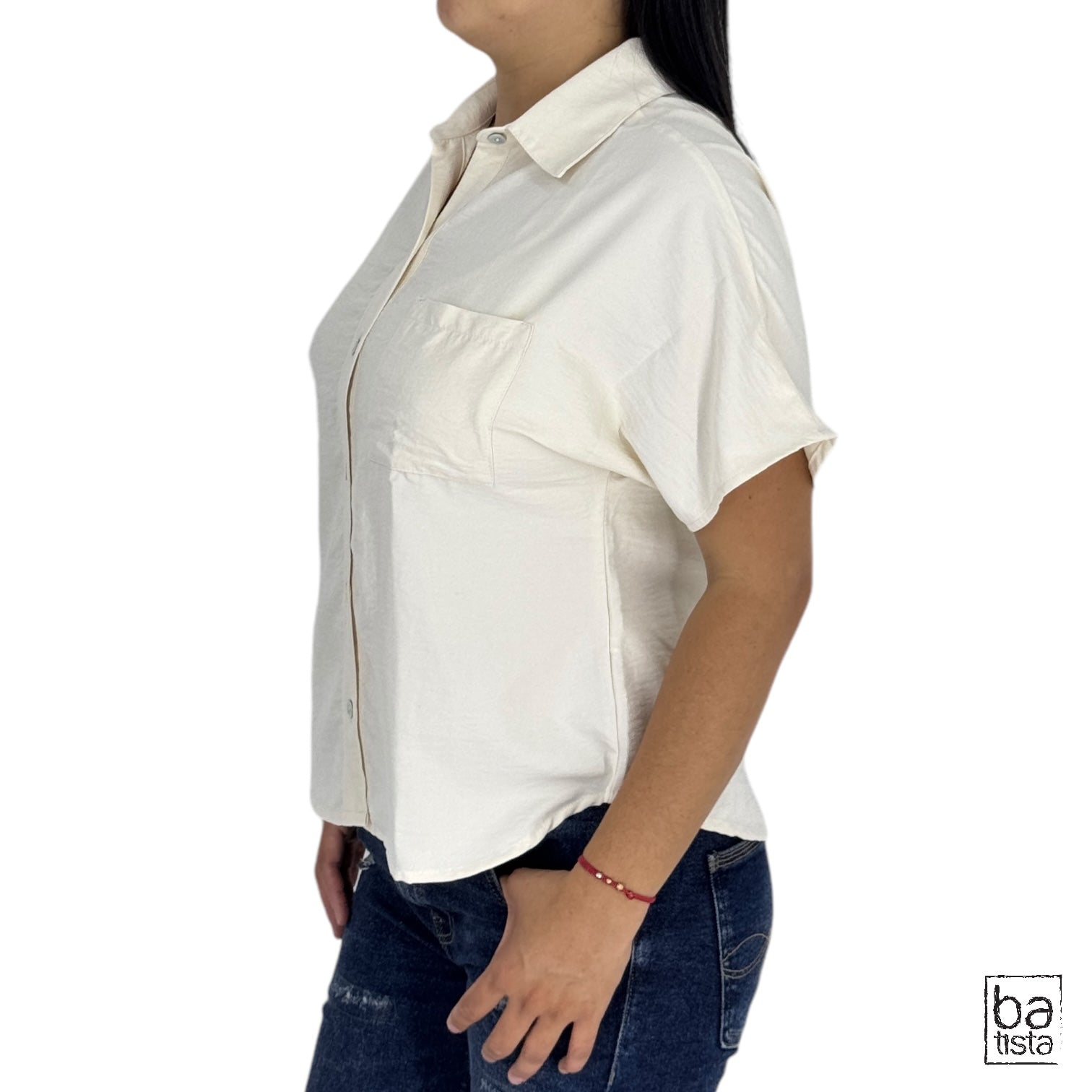Blusa Ragged PF31113340 Marfil