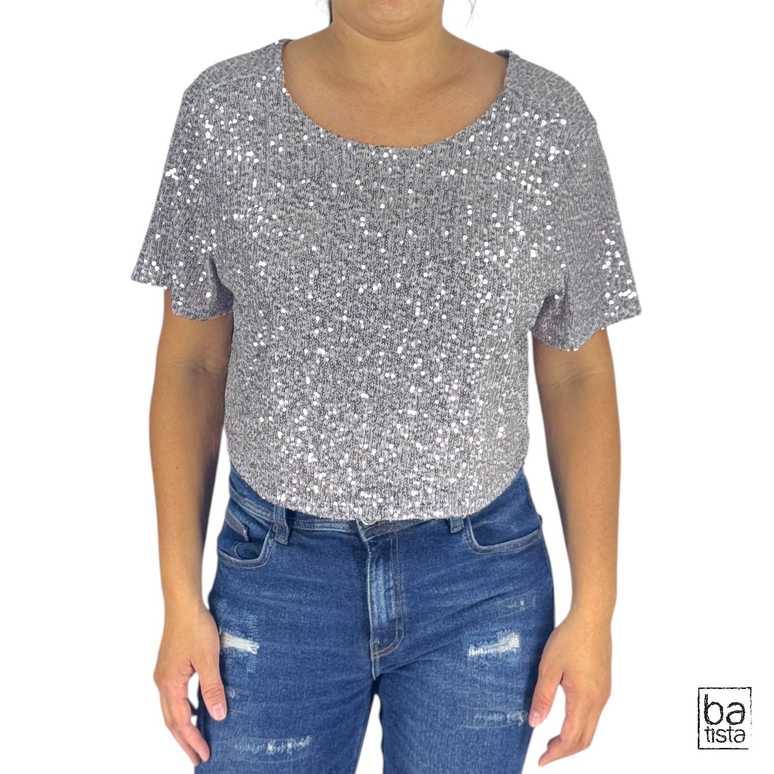 Blusa Ragged PF31113383 Plateado