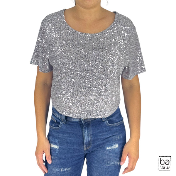 Blusa Ragged PF31113383 Plateado