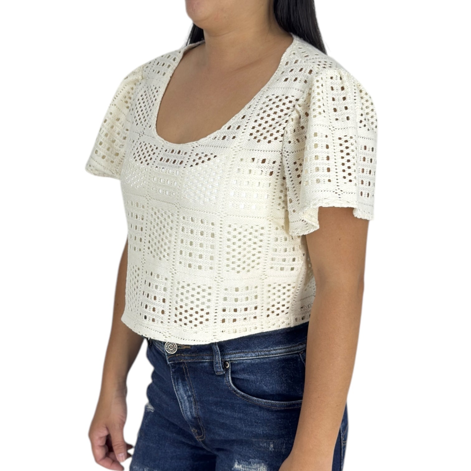 Blusa Ragged PF31113494 Beige