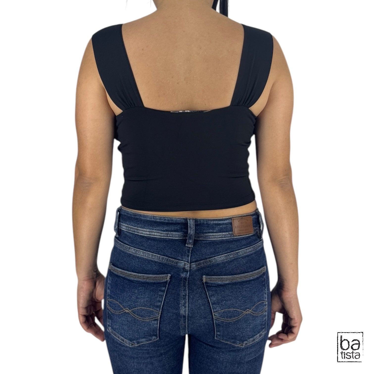 Blusa Ragged PF31122265 Negro