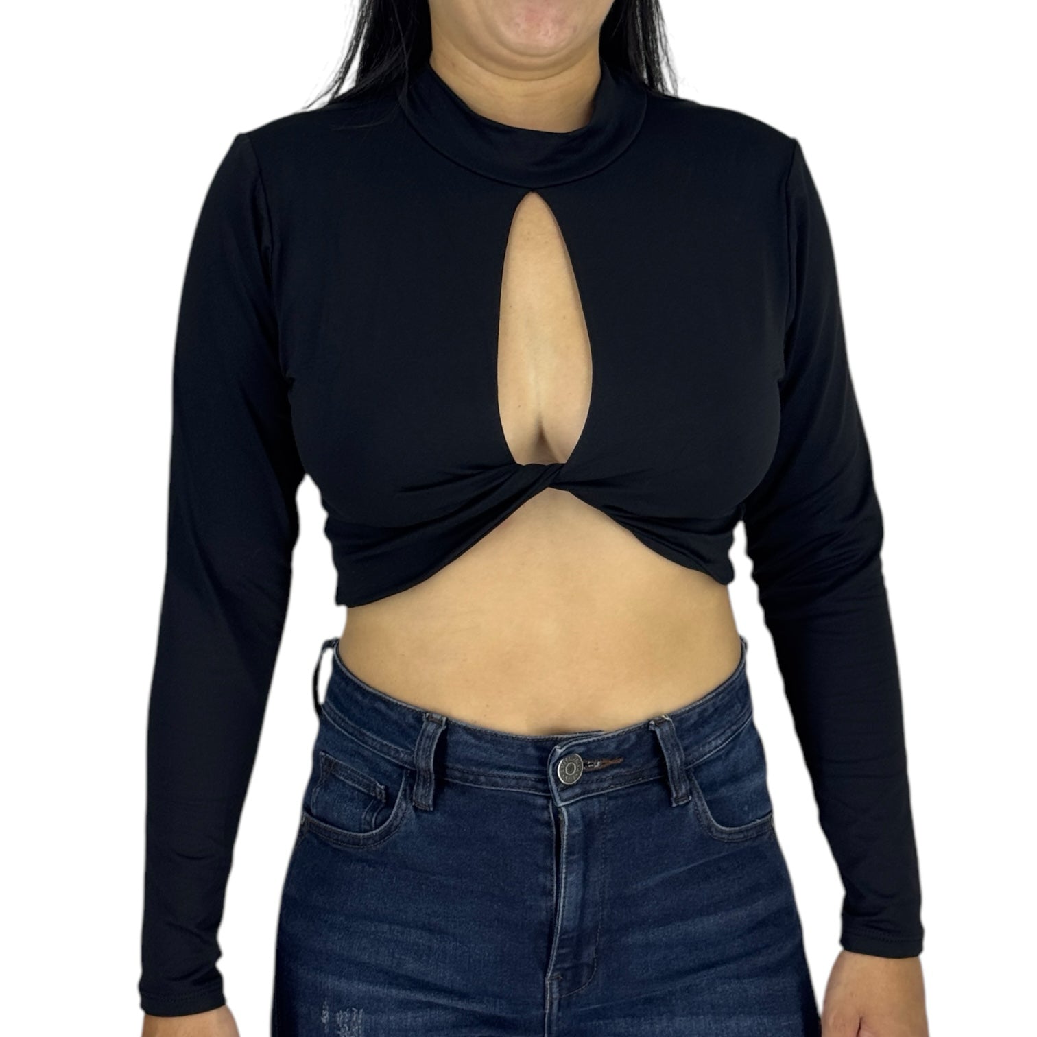Blusa Ragged PF31122310 Negra
