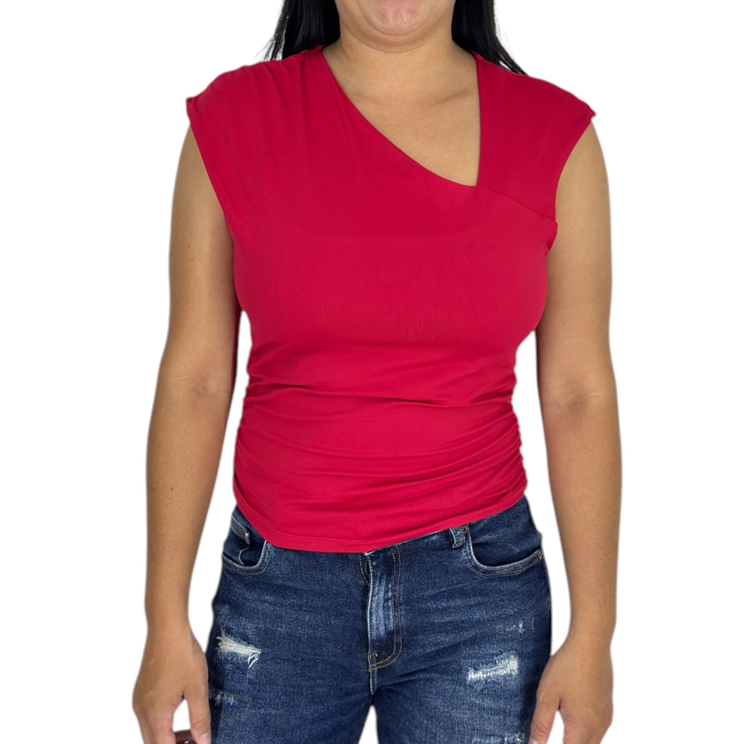 Blusa Ragged PF33120104 Rojo