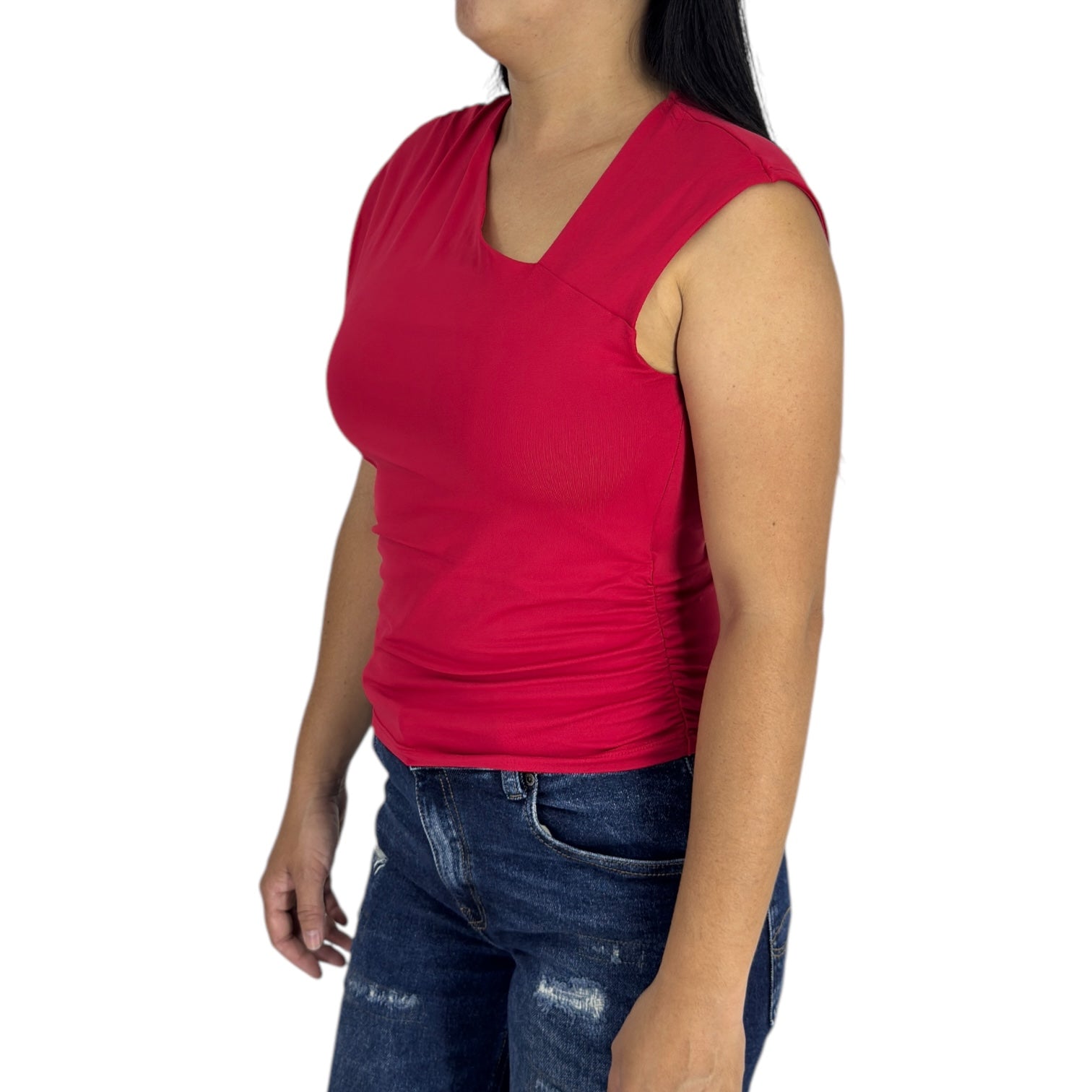 Blusa Ragged PF33120104 Rojo