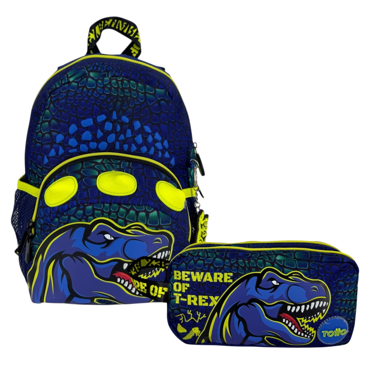 Combo Morral S + Cartuchera Totto Dino Rock