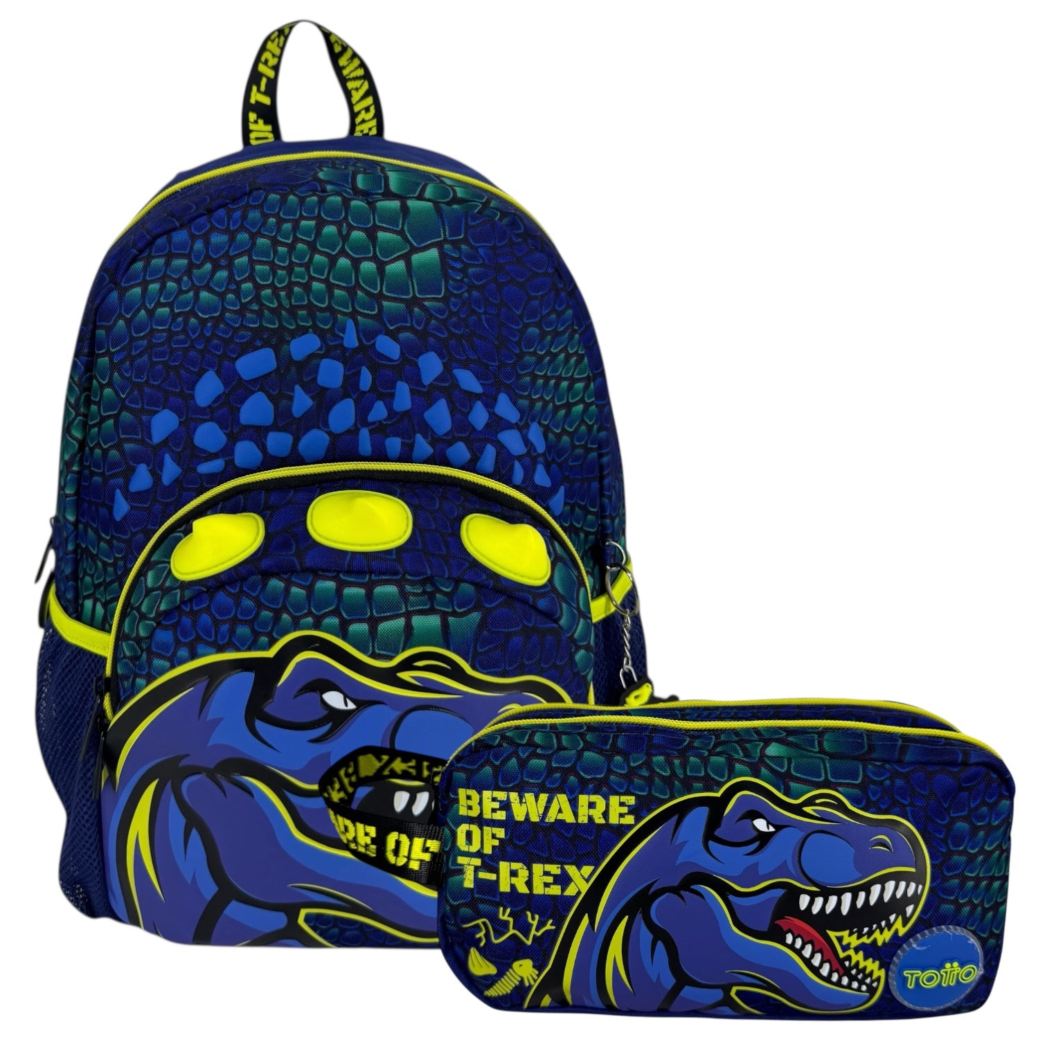 Combo Morral M + Cartuchera Totto Dino Rock