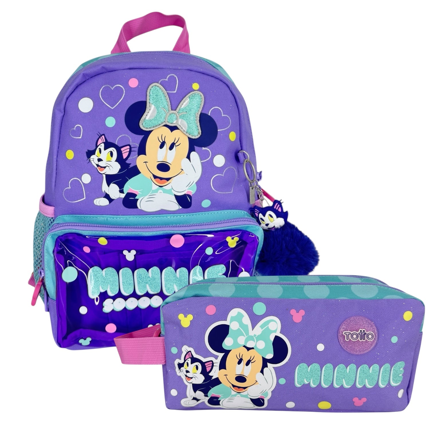 Combo Morral S + Cartuchera Totto Minnie