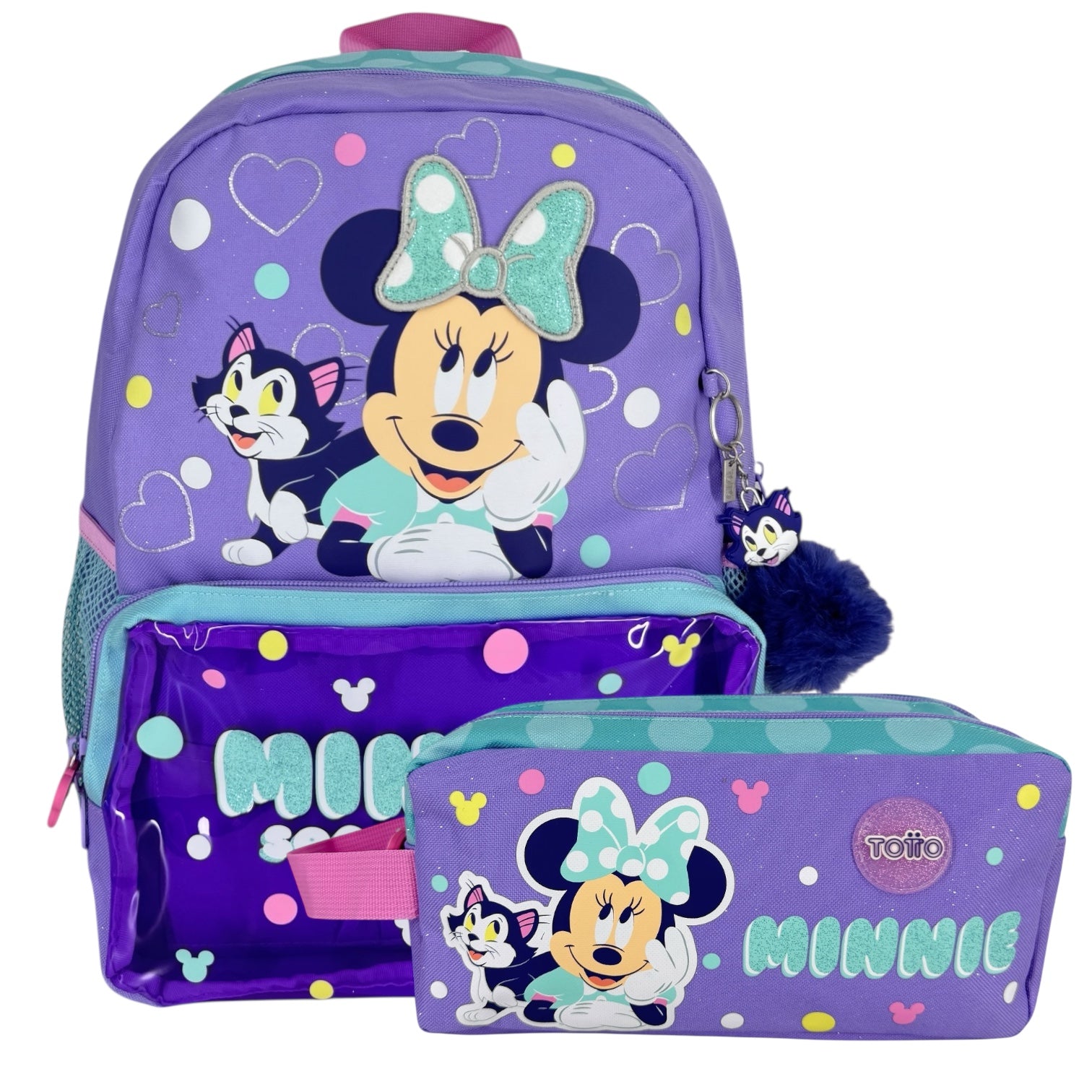 Combo Morral M + Cartuchera Totto Minnie