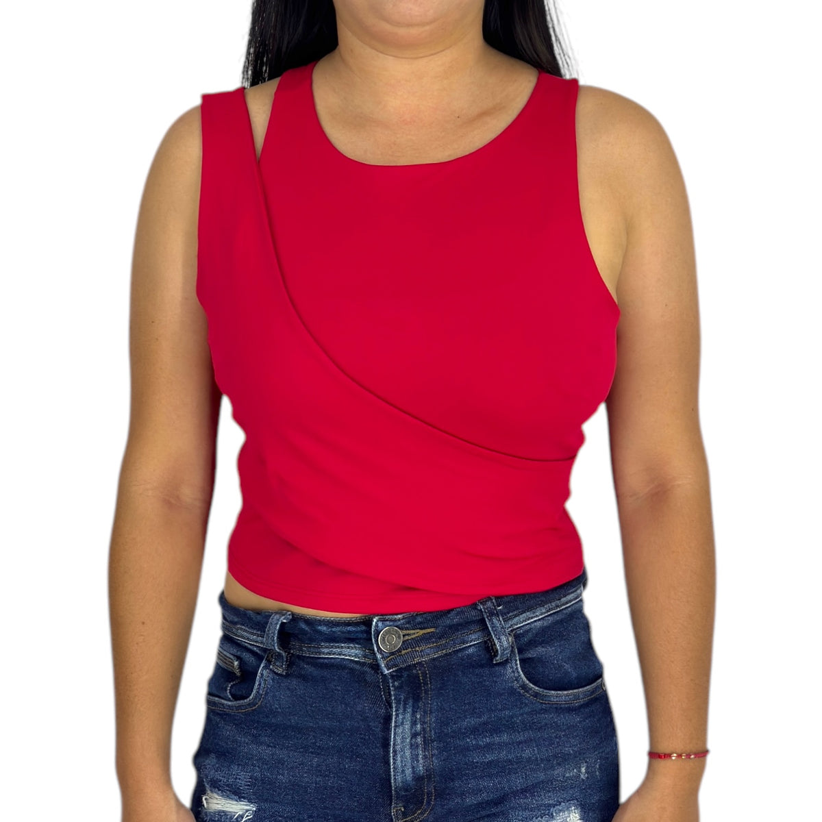 Blusa Ragged PF33120105 Roja