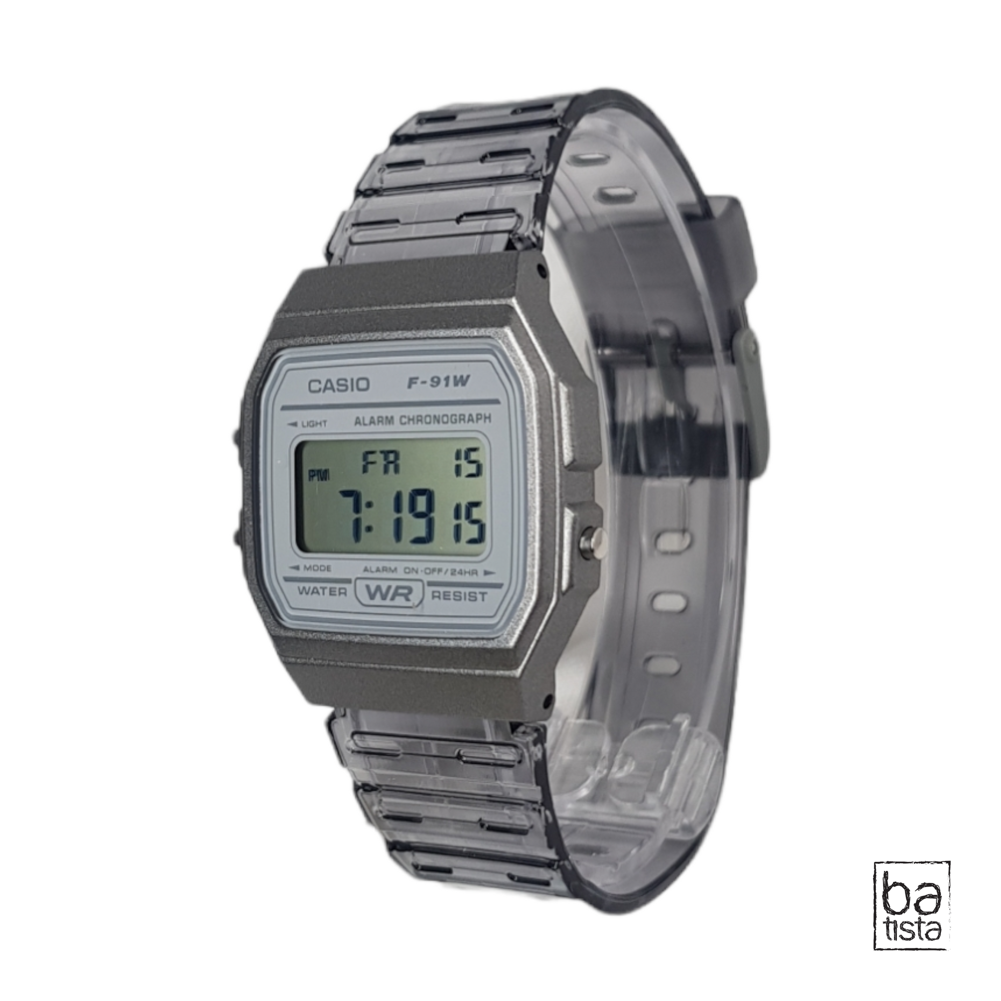 Casio Orologio Uomo F-91WS-8DF - Vintage Digitale, Retro, Acciaio Inox
