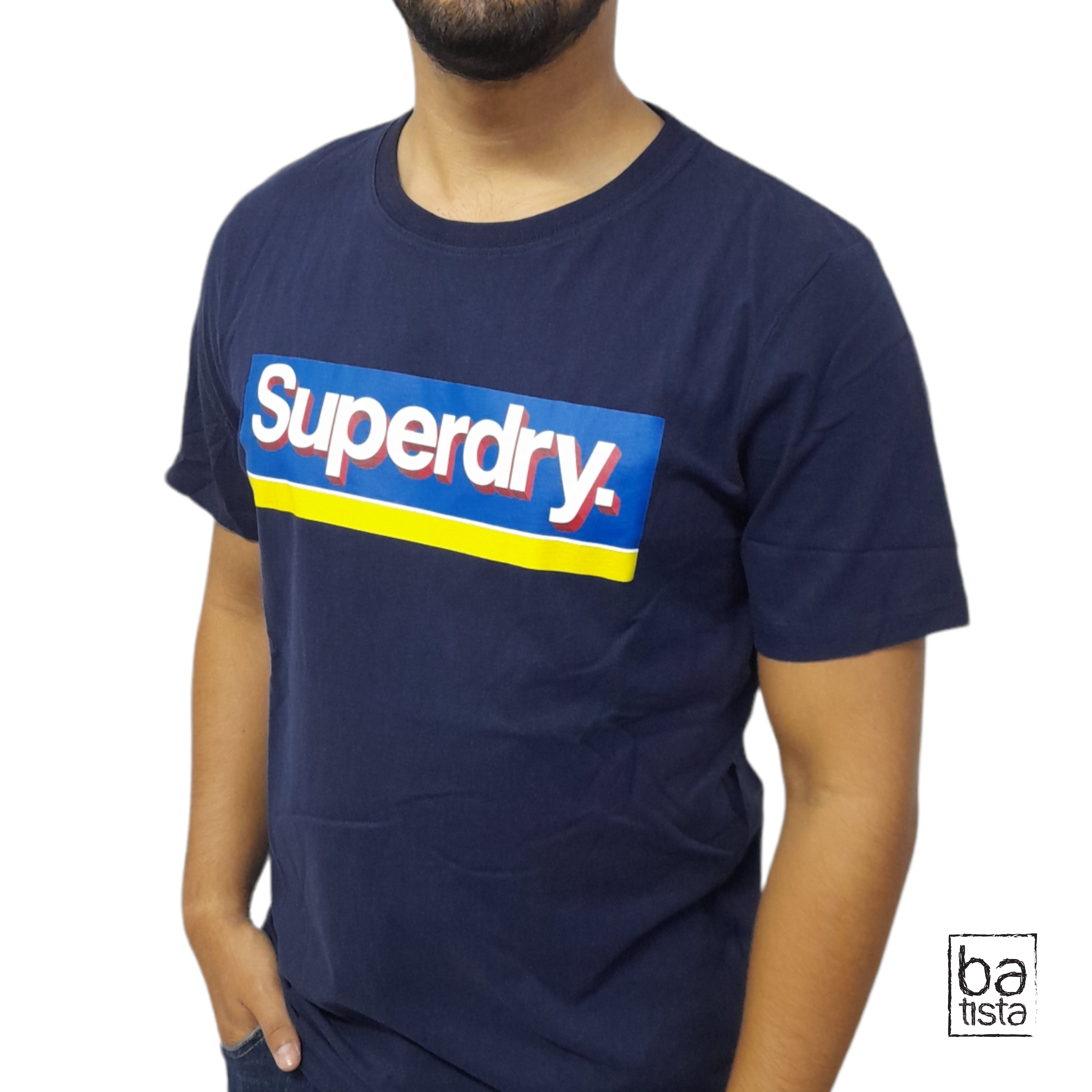 Camiseta Superdry M1011387A Azul Oscuro