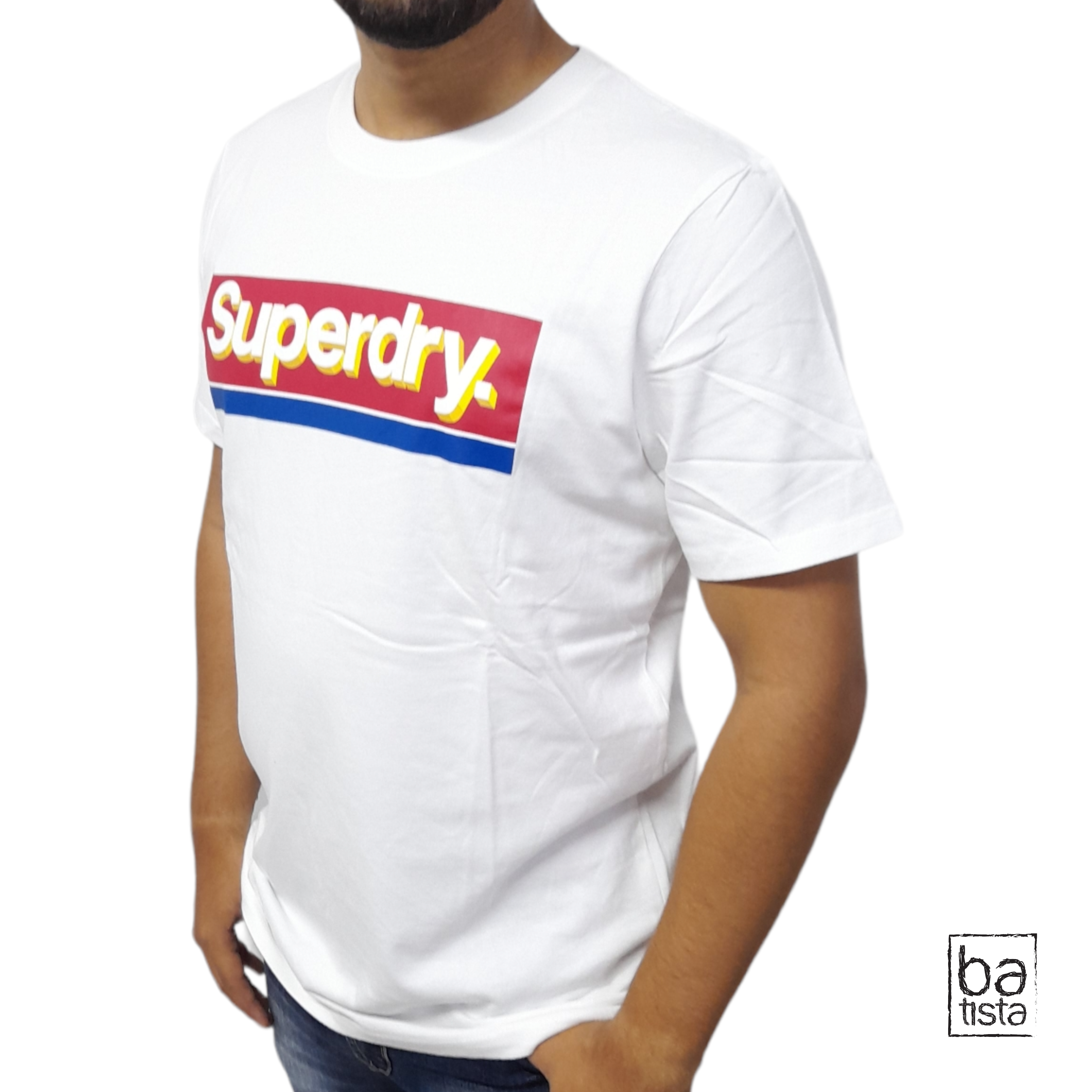 Camiseta Superdry M1011387A Blanco