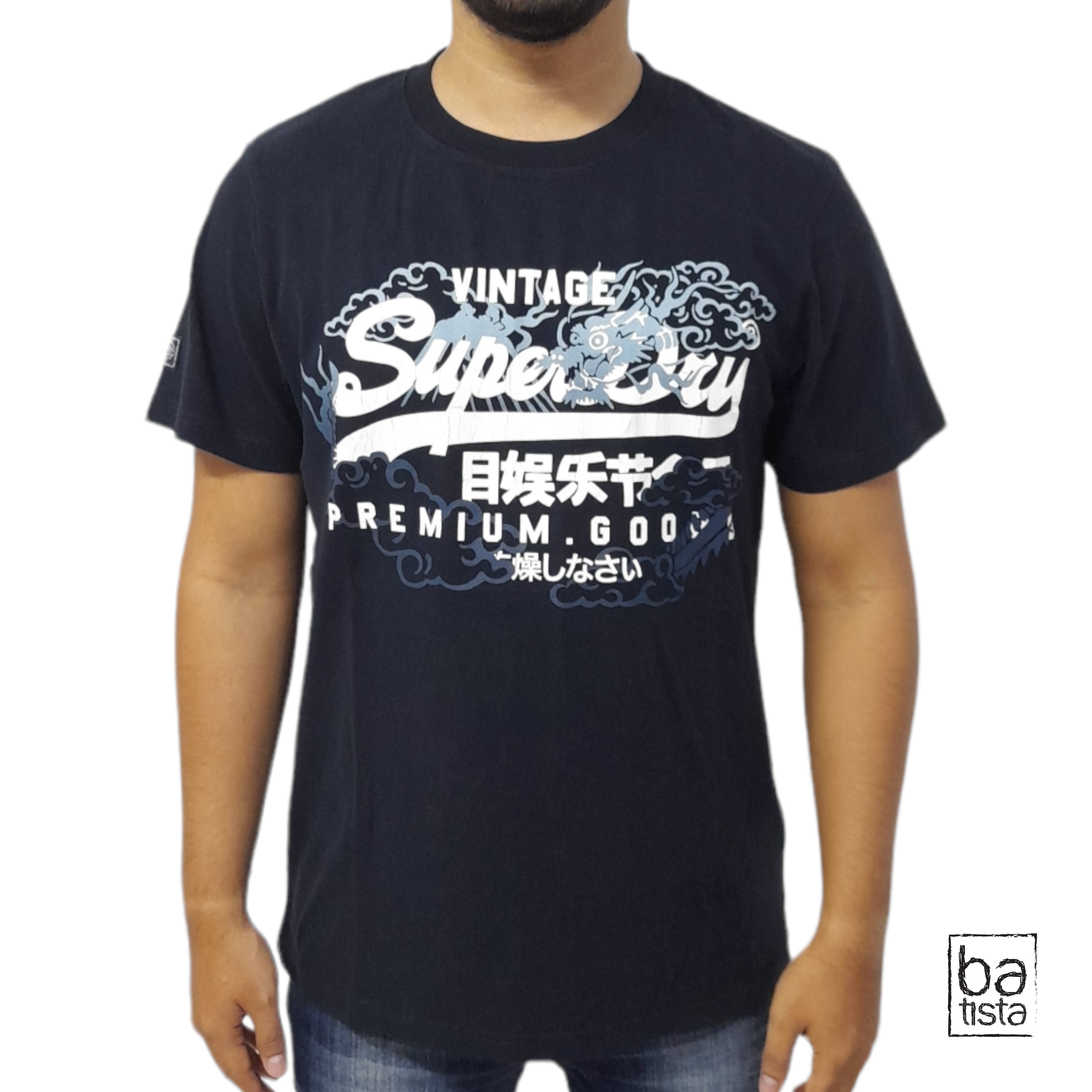 Camiseta Superdry M1011390A Azul Oscuro